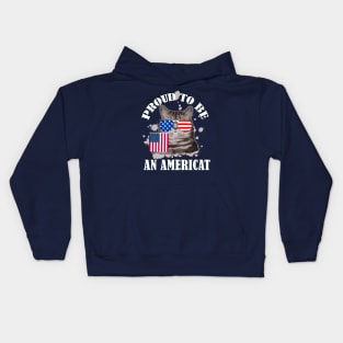 Proud To Be An Americat / 4th Of July Kids Hoodie